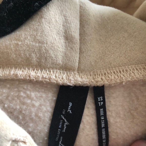 Urban Outfitters Cropped Sweatshirt- Tan - Picture 2 of 4